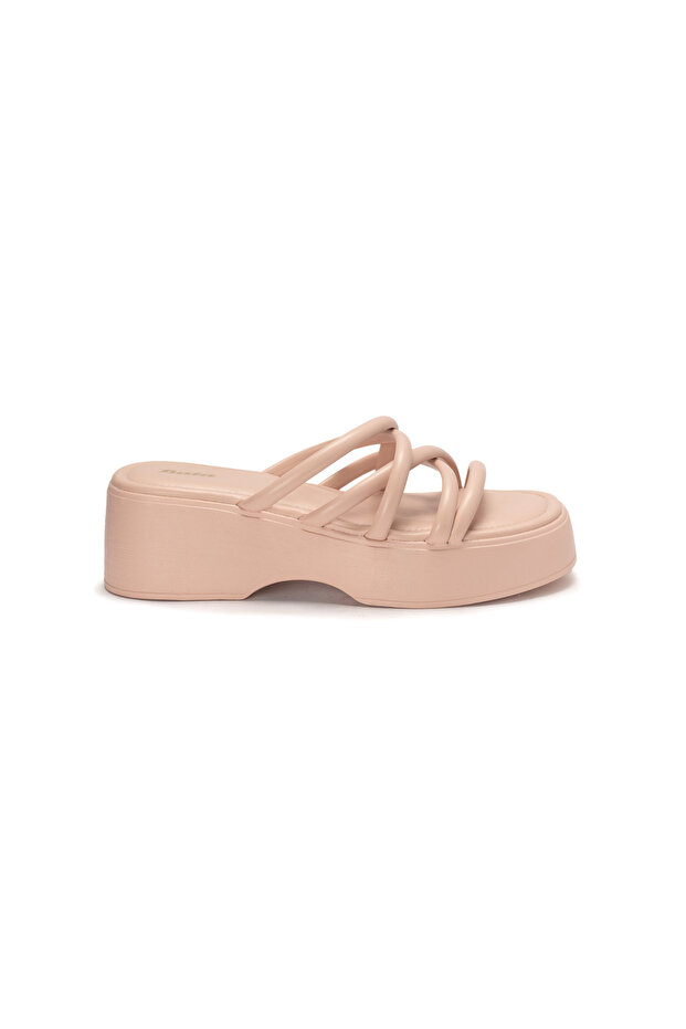 Criss-Cross Platform Sandals