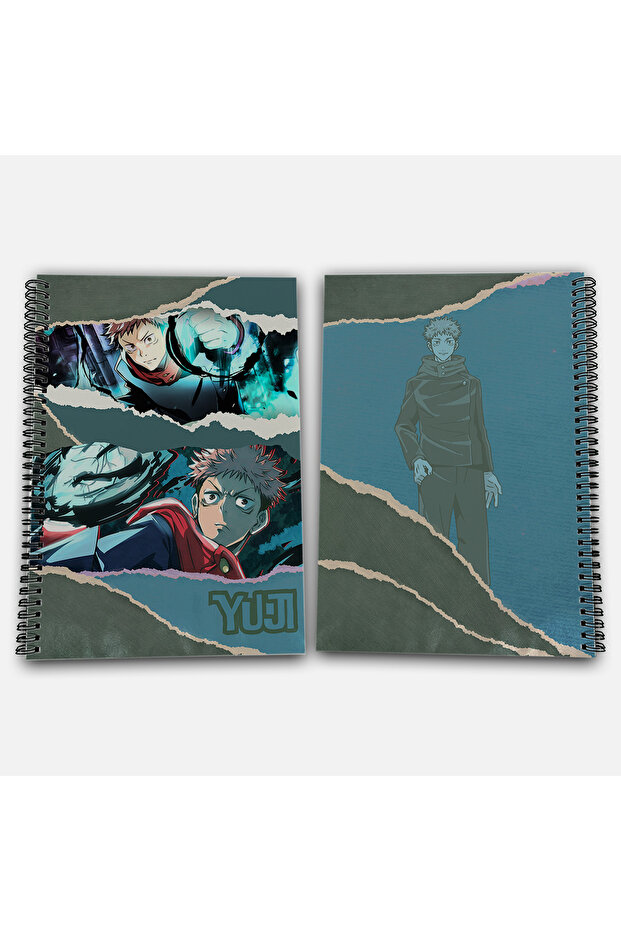Jujutsu Kaisen Itadori Yuji Unlined A4 School Notebook 72 Sheets Model 2 - 1