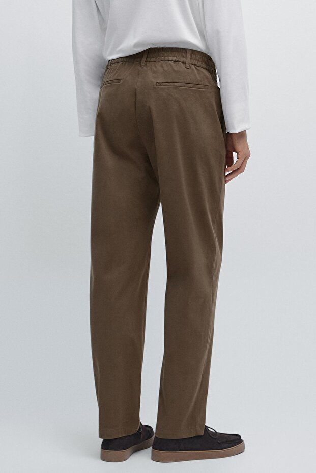 Pamuk karışımlı jogger fit pantolon - 3