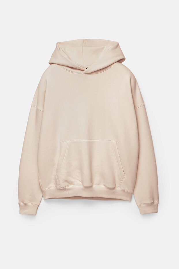 Bol kesim kapüşonlu sweatshirt - 4