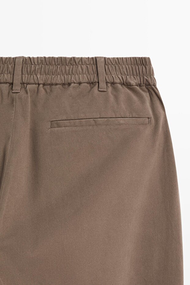 Pamuk karışımlı jogger fit pantolon - 7