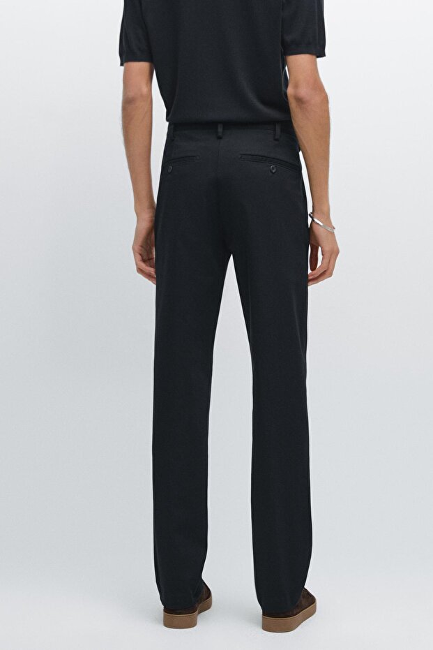 Slim fit structure trousers - 4