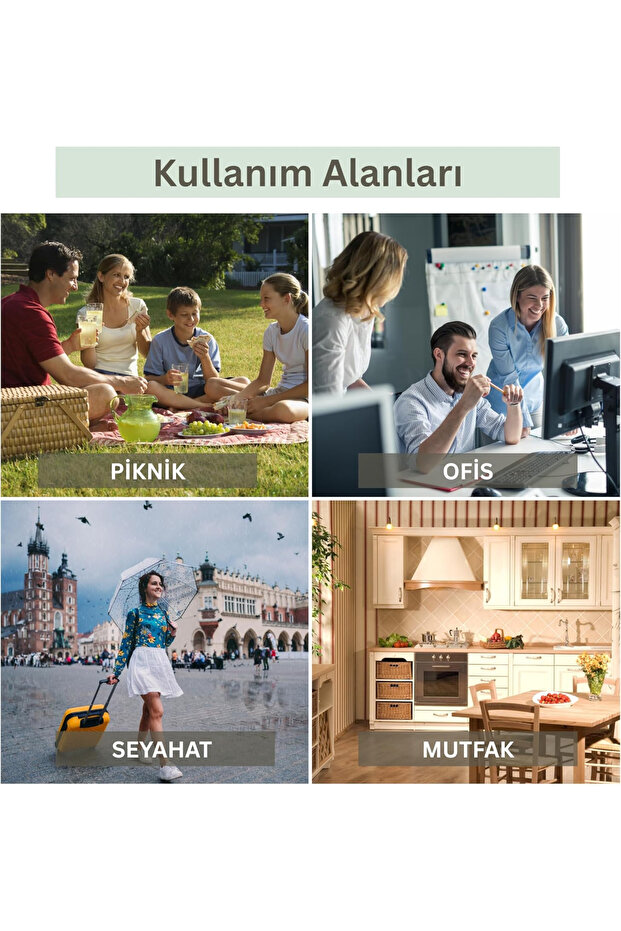 3'ü 1 Arada Taşınabilir Blender, Meyve Sıkacağı ve Mikser, Smoothie Blender - 5