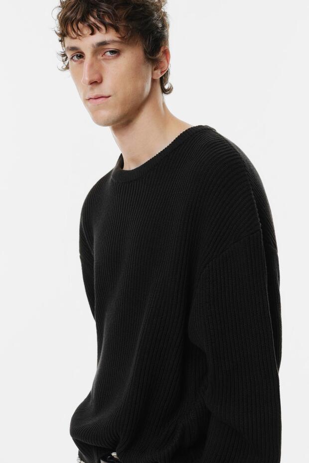 Fitilli örgü kazak - 5