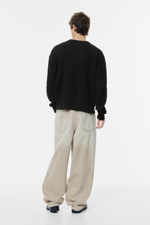 Fitilli örgü kazak - 4