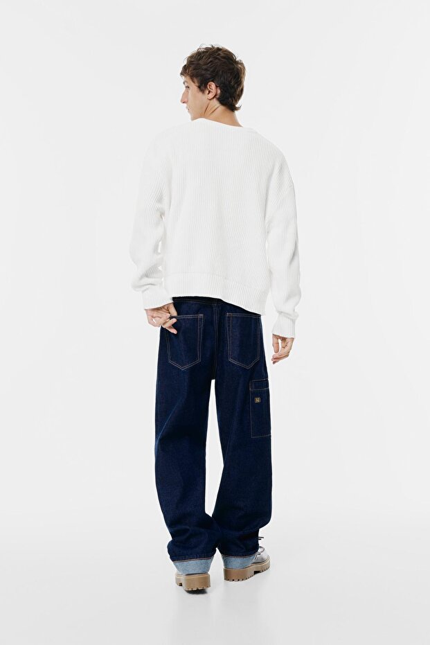 Fitilli örgü kazak - 4