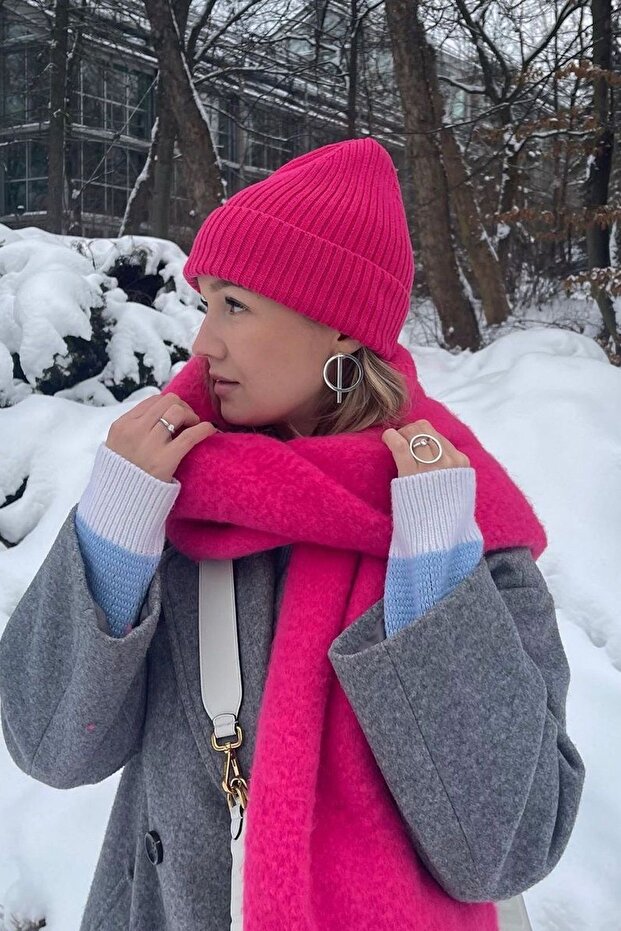 Unisex Fitilli Yumuşak Basic Bere - 1