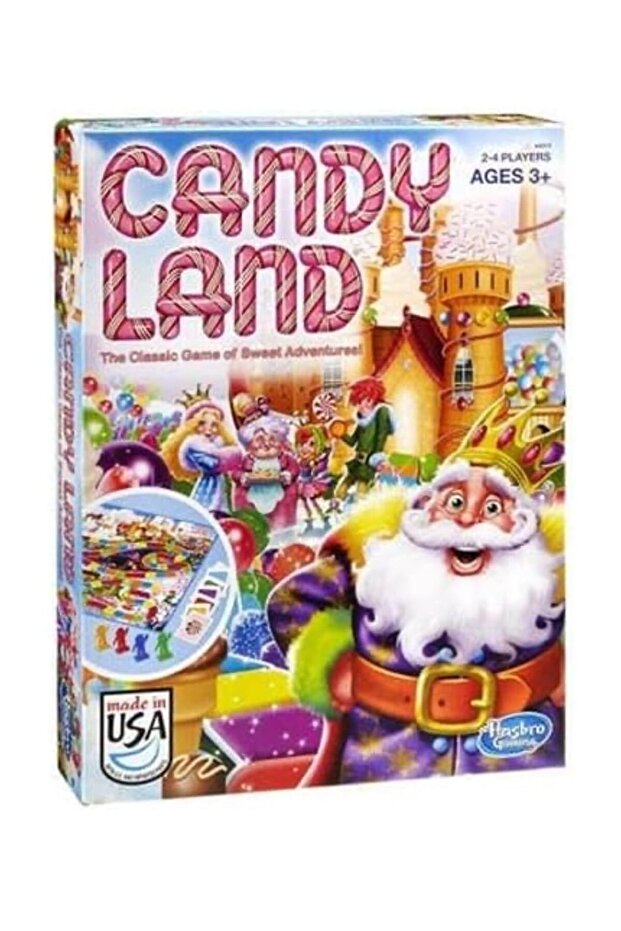Candy Land – Classic Kids' Board Game for Ages 3+, Sweet Adventure Game for 2–4 Players by Hasbro