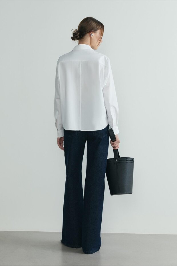 Beyaz Penny Basic Gömlek - 7