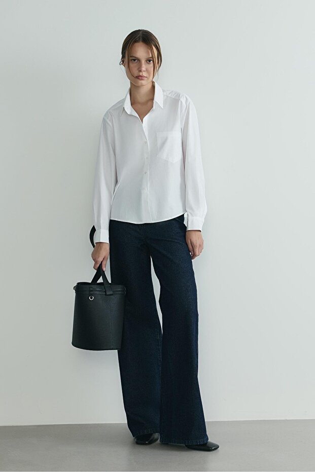 Beyaz Penny Basic Gömlek - 2