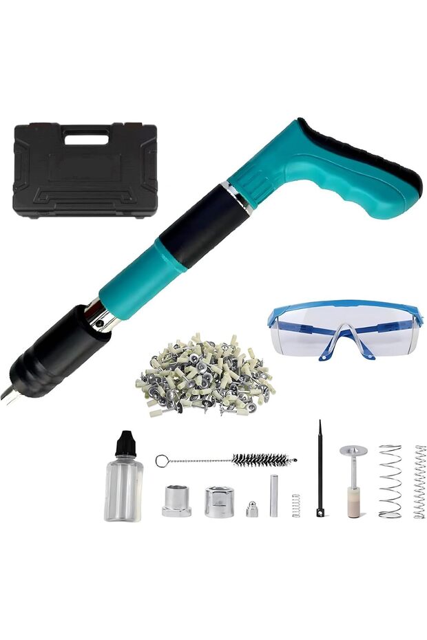 Manual Concrete Nail Gun | Mini Nail Wall Fastening Tool for Cement & Brick | Portable