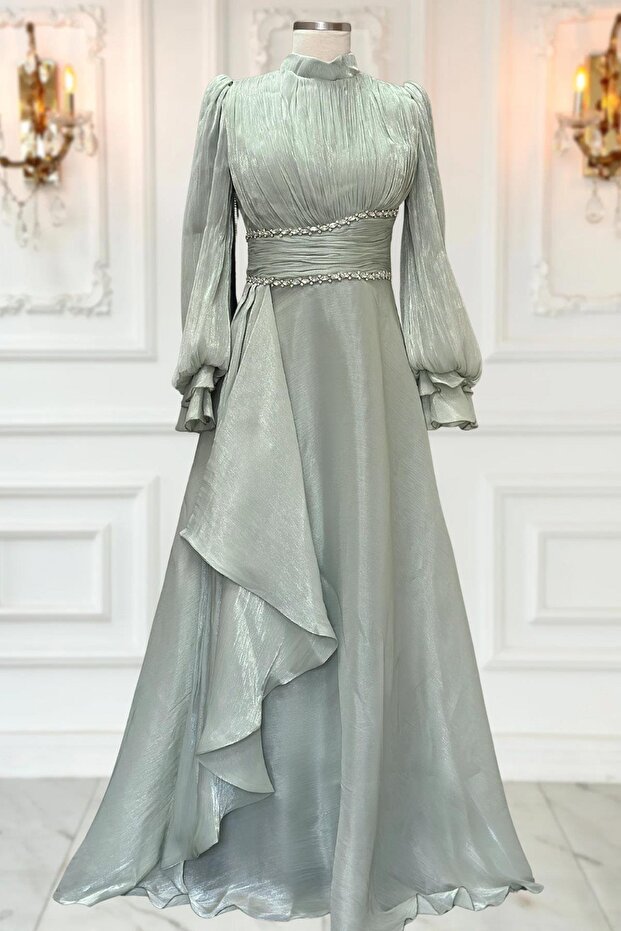 Alize Abiye Elbise Mint - 1