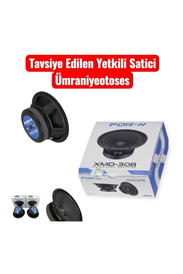 XMD-308 ÇİFT DEĞERİ 1000WAT 500 RMS 20 CM MİDRANGE 95 DB 90 HZ - 2