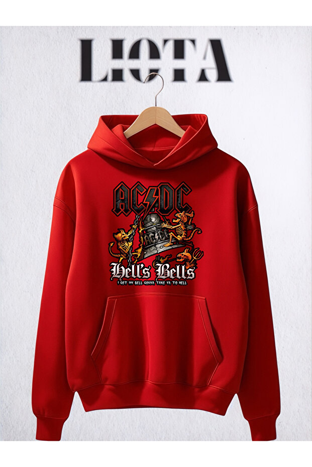 سويت شيرت قطني مطبوع بثلاث خيوط من ACDC