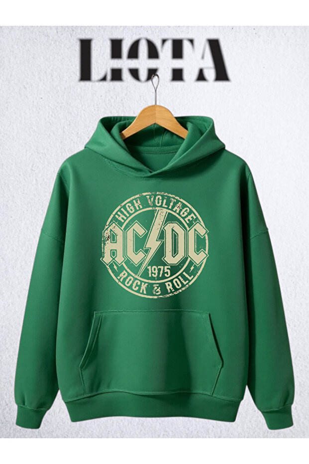 سويت شيرت قطني مطبوع بثلاث خيوط من ACDC
