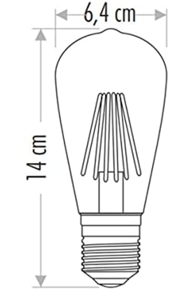 8W Rustik LED Ampul ST64 E27 978262 - 3