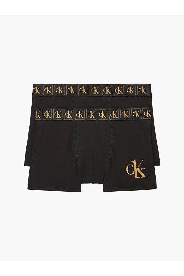 2PK TRUNK Erkek Siyah Boxer Set - 2