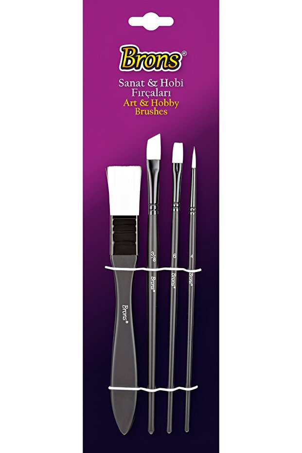 مجموعة فرش مختلطة مكونة من 4 قطع 20 - 1