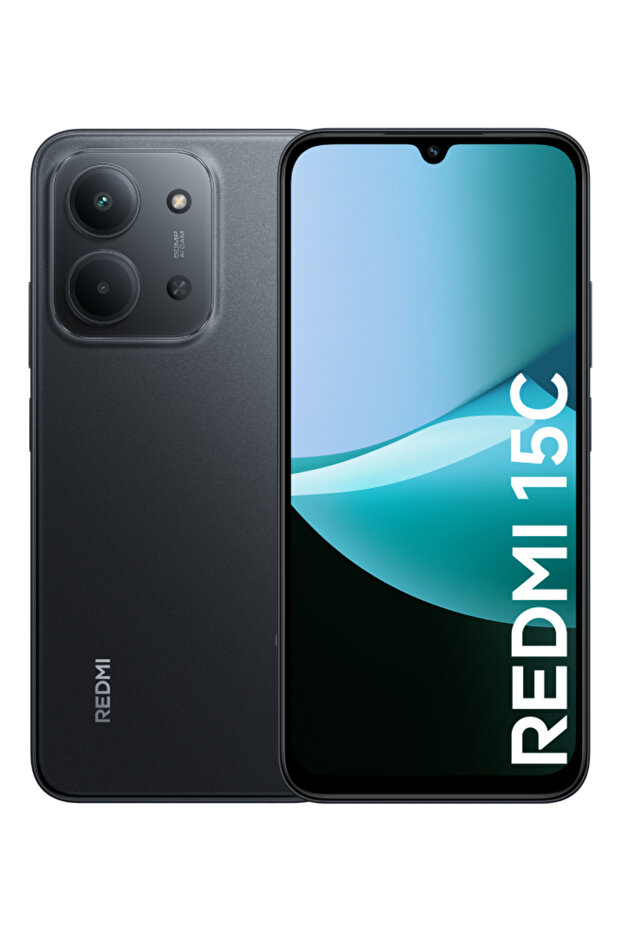 Redmi 15C ثنائي الشريحة، أسود ليلي، 8 جيجابايت رام، 256 جيجابايت، 4G - النسخة العالمية