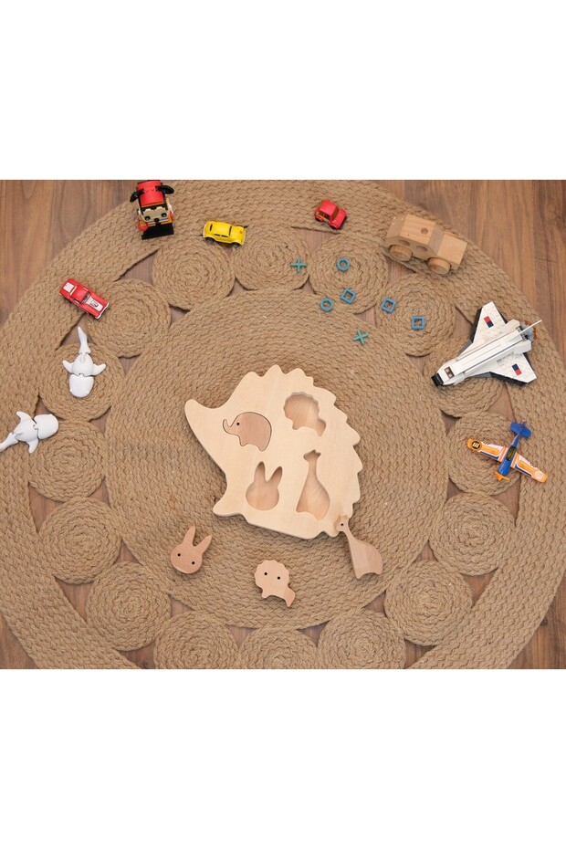 MiniVerse Kirpi Temalı Eğitici Ahşap Puzzle - 2