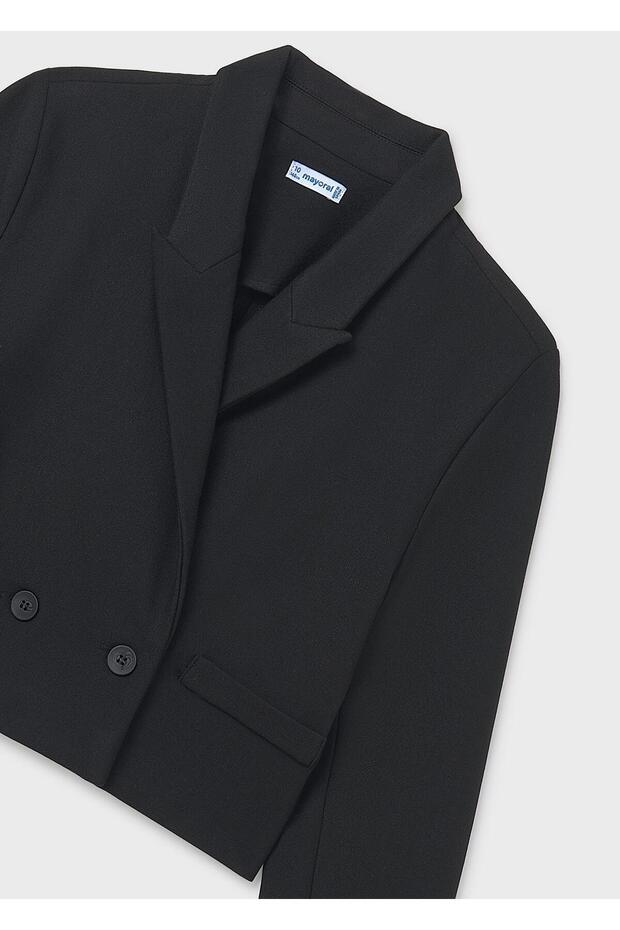 Kız Çocuk Örme Ceket Siyah - 3