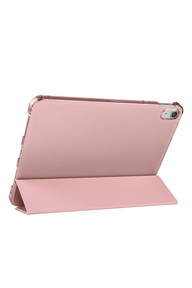 İpad 10.Nesil 2022 10.9 Inç İle Uyumlu Standlı Smart Kılıf ve Klavye Mouse 2'li Set - 4