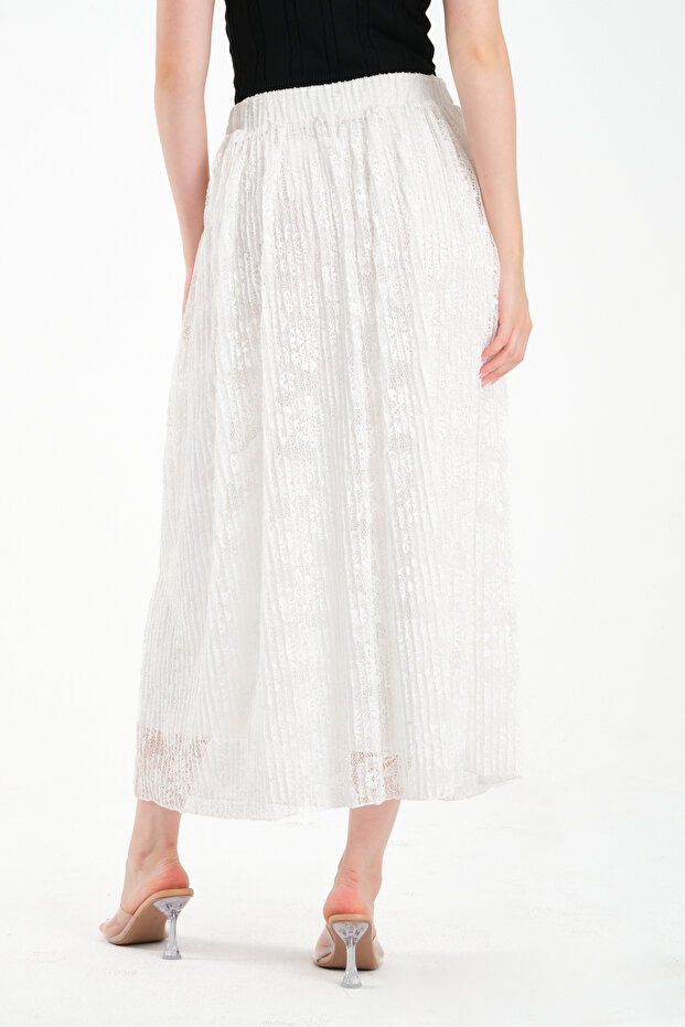 Pliseli Maxi Etek - 3
