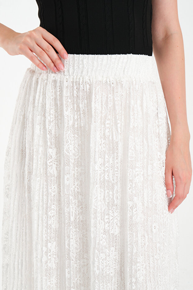 Pliseli Maxi Etek - 4