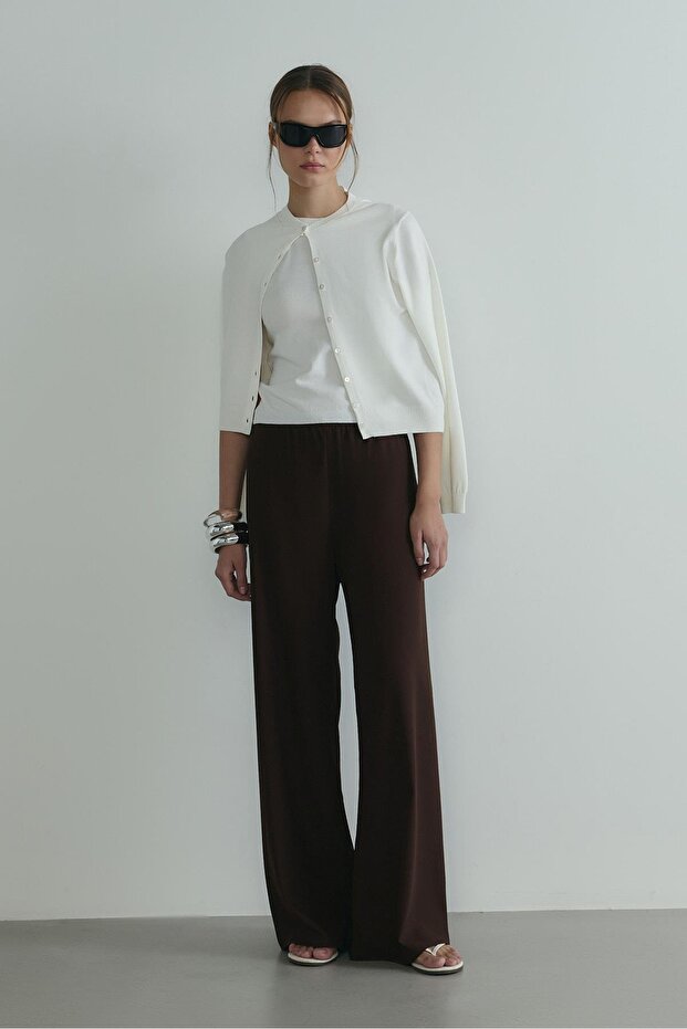 Ekru Lea Triko Bluz - 6