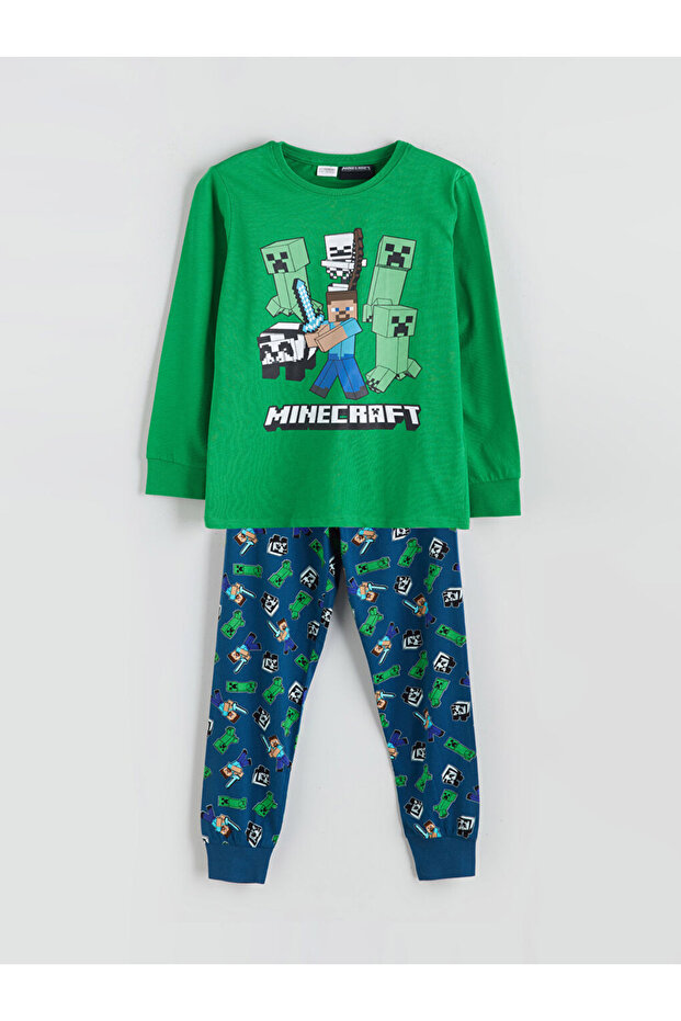 LCW Erkek Çocuk Minecraft Baskılı Pijama Takımı - 1