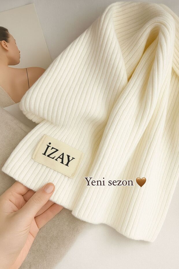 % 100 PREMİUM TRİKO KIŞLIK ÖRME ATKI - 1