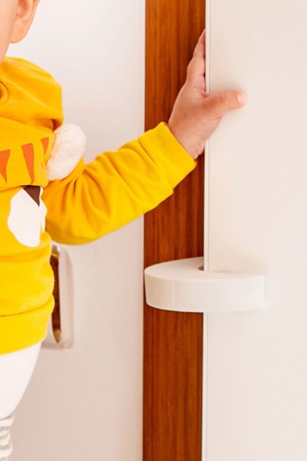 Bebek Kapı Güvenliği Kapı Stoperi Kapı Durdurucu El Sıkışma-Kapalı Kalma Önleyici - 6