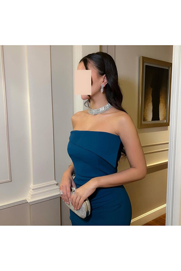 Soft navy dress - 1