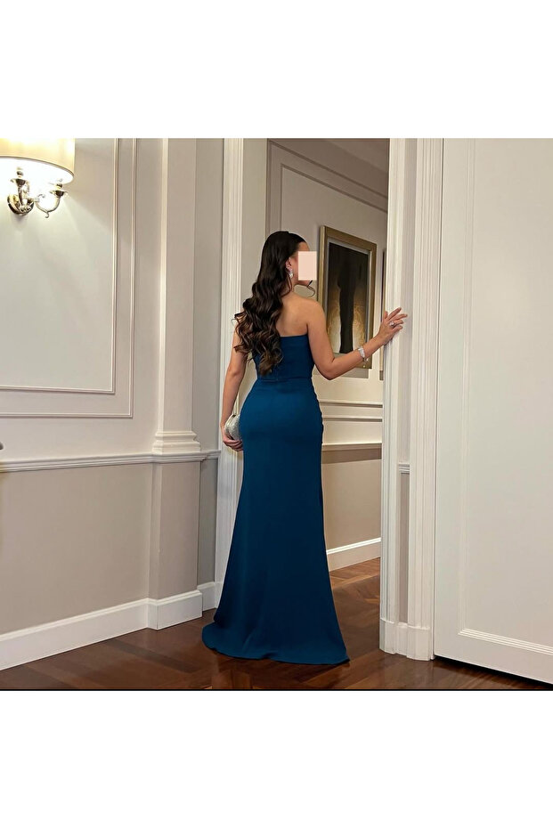Soft navy dress - 2