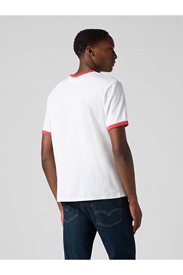 Retro Embroidered Ringer Tişört - 3