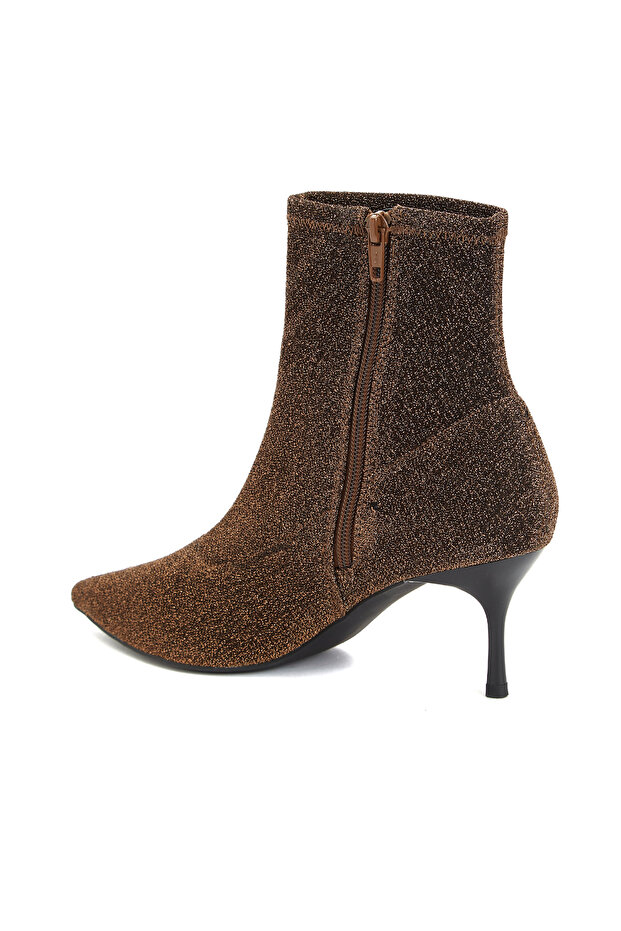 Bronz Desenli Kadın Bot - 3