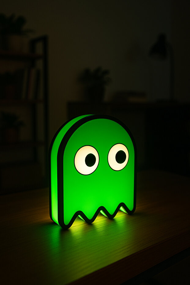 Pac-Man Arcade Green Design Night Light Decorative Lighting