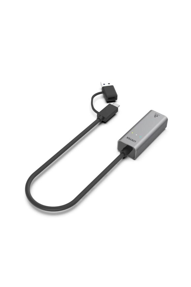 U1313C USB-C/USB-A to 2.5G Ethernet Adapter – 2500Mbps, Space Grey | U1313C - 2