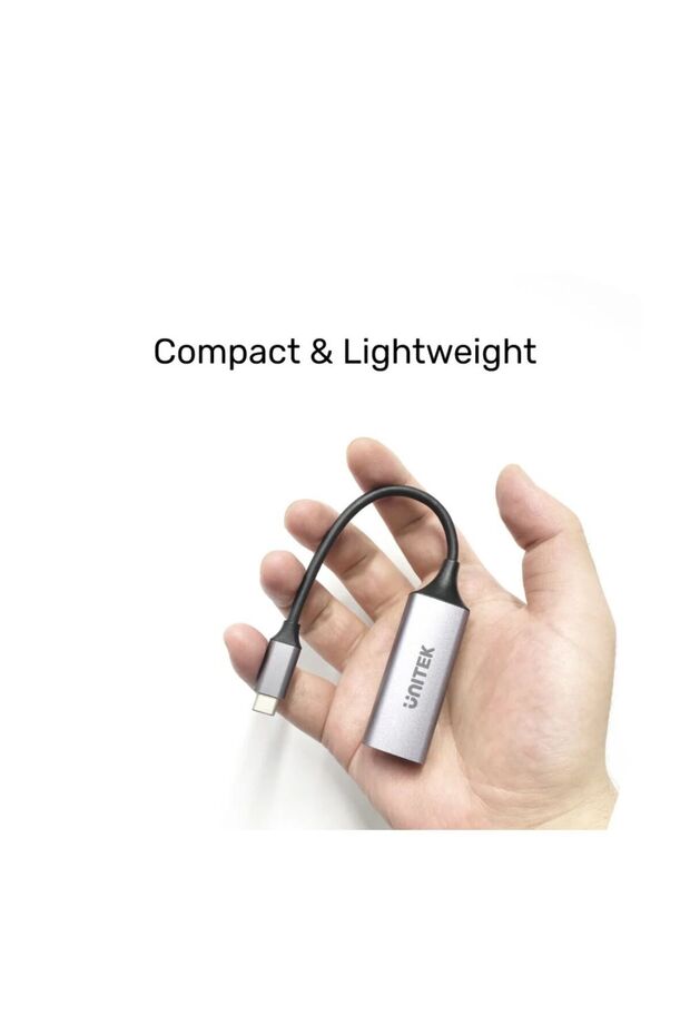 USB-C to Gigabit Ethernet Adapter – 5Gbps, Plug & Play, Space Grey | U1312A - 5