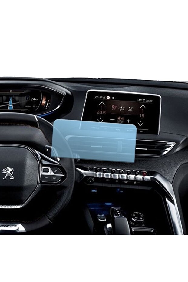 Regenerable Hydrogel Navigation Screen Protector for Peugeot 5008 - 2