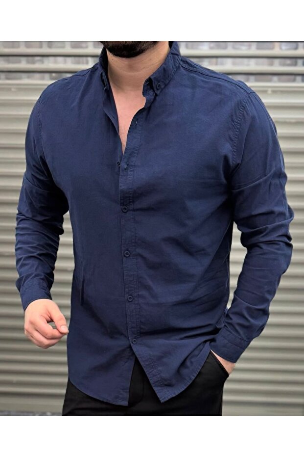 erkek keten gömlek - 1