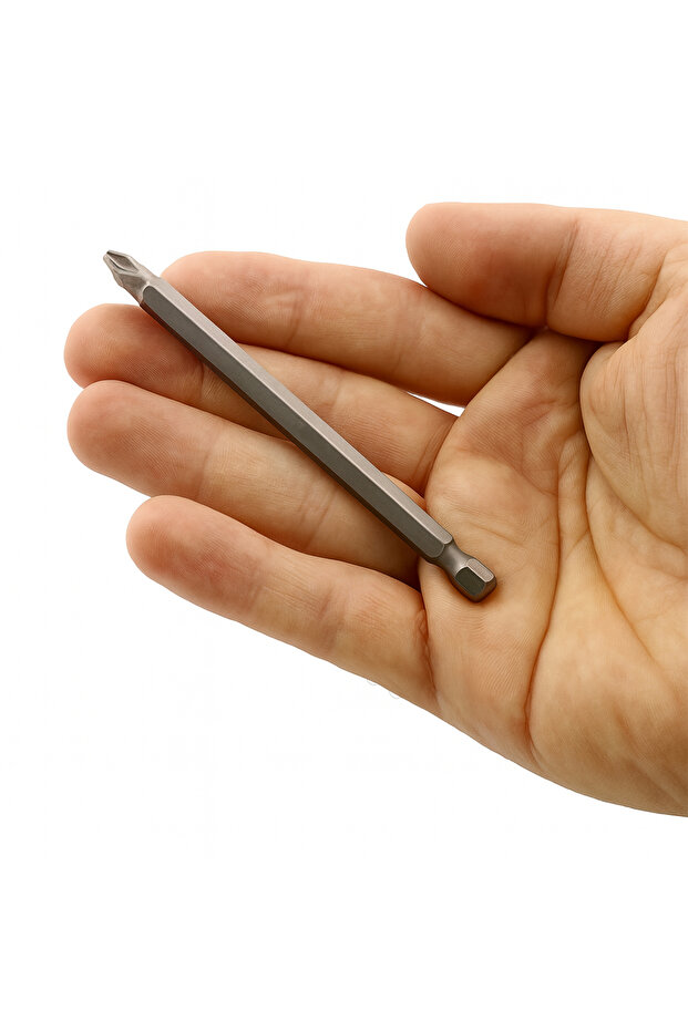 PH2 100 Mm 10 Cm Manyetik Uzun Bits Bit Ucu Yıldız Tornavida Uç Derin Vidalama İçin Çelik CR-V Uç - 3