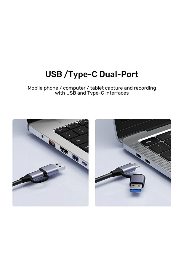 HDMI to USB-C/A Video Capture Card 4K Input 1080p Output | V1167A - 5