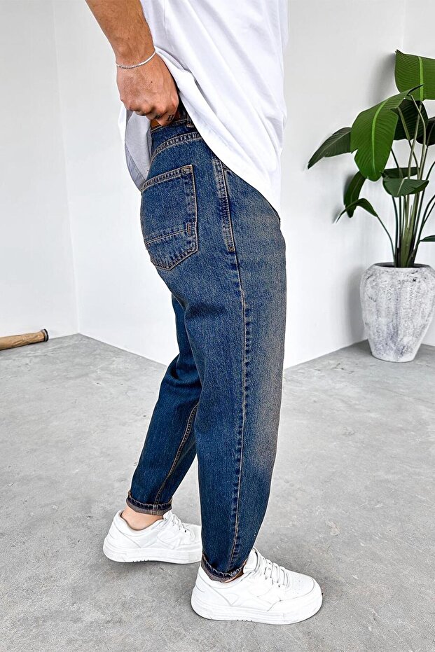 Vintage Blue Basic Premium Regular Pants - 2