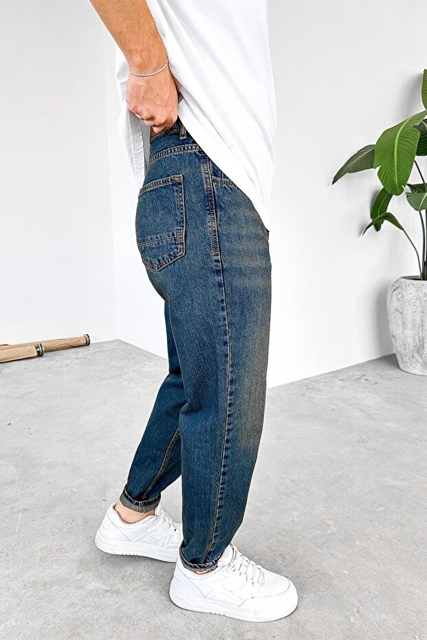 Αντίκα Μπλε Παντελόνι Basic Premium Regular - 2