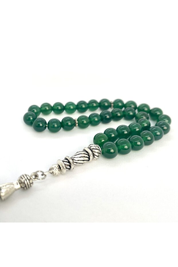 Natural Green Agate Stone Rosary