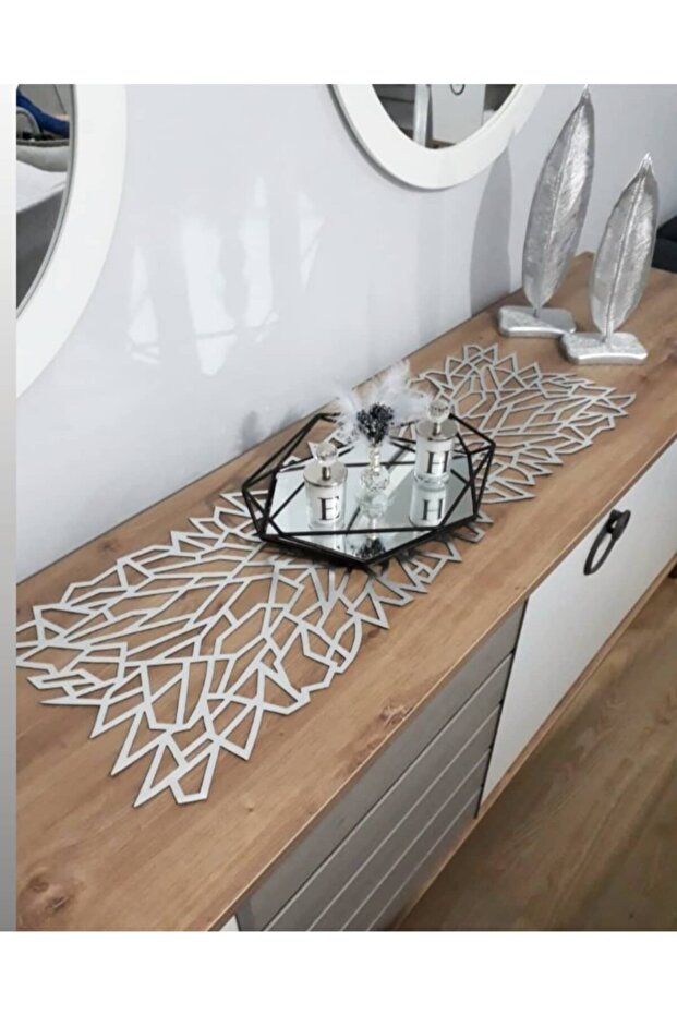 Runner/tablecloth/s.leather/decorative/100x32.5cm).5 Pieces