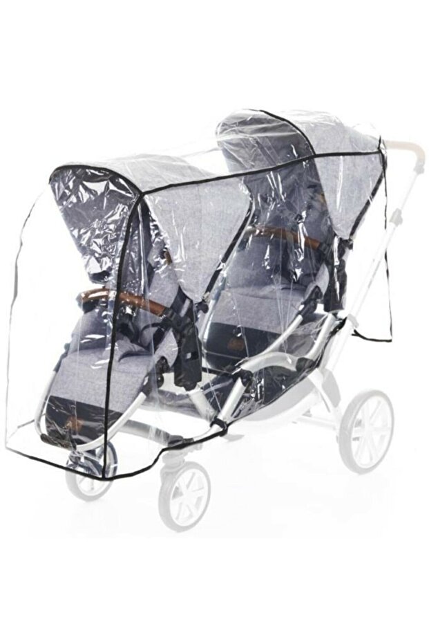 معطف واق من المطر لعربة الأطفال Mutlu Child Lux Twin (من الأمام والخلف)
