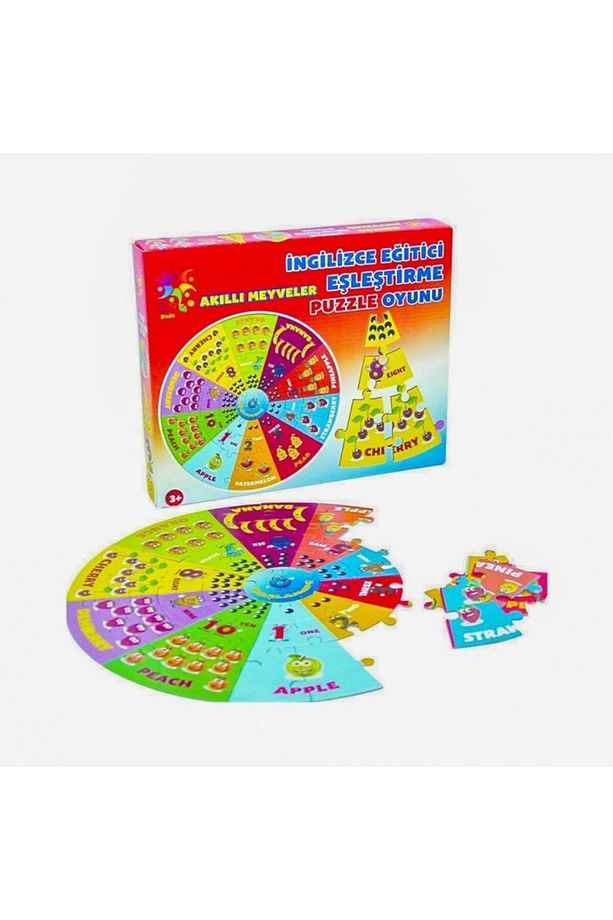 Akıllı Meyveler Ingilizce Puzzle Eğitici Oyuncaklar - Okul Öncesi Eğitim - 1