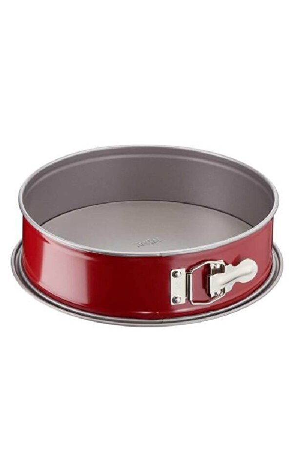 Baking Mold | Delibake Hinged Mould 27cm | Carbon Steel | Red | Easy to Clean | Non-Stick J1641414